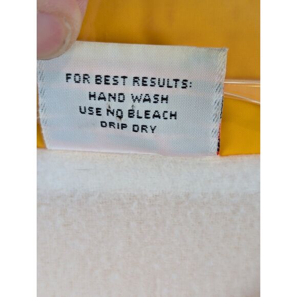 Vintage Birdie Jacket Snap Button Up w/ Drawstring Yellow Men's Size Large - Picture 6 of 14